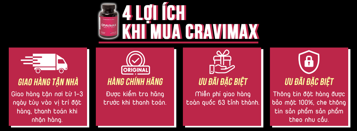 4 lợi ích khi mua cravimax